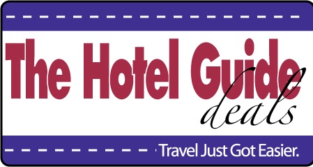 The Hotel Guide Deals logo. Save up to 90% off Travel and Leisure Deals Weekly.